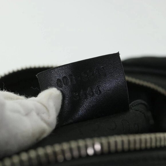 GUCCI Shoulder Bag Canvas Leather Black Auth - Picture 12 of 16